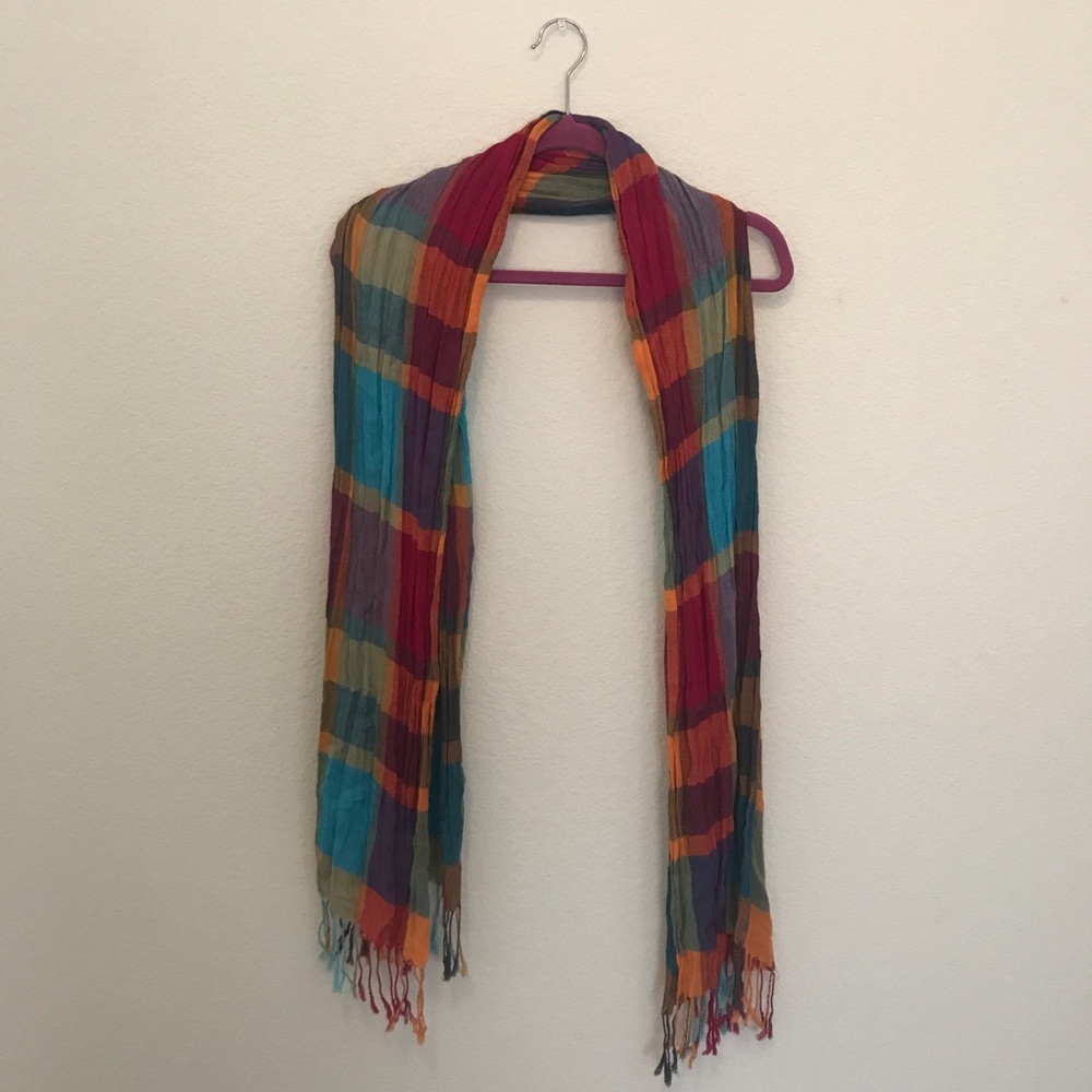 Multi colored lightweight scarf